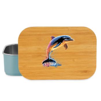 Dolphin Diver Dolphins Ocean Cute Dolphins Dolphin - Lunch Box - light blue - Front