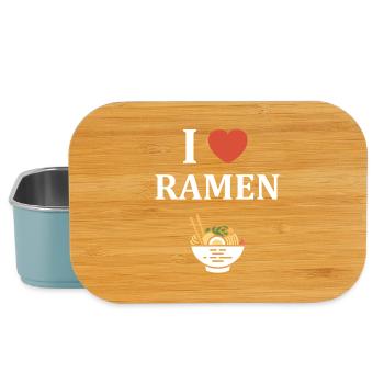 I Love Ramen Heart Bowl Illustrated - Lunch Box - light blue - Front