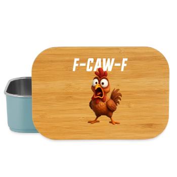 F-Caw-F Huhn Lustiges Huhn FCAWF F Caw F - Lunch Box - Hellblau - Vorne