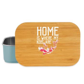 Home Is Where My Kois Are Sentimental Humor - Lunch Box - light blue - Front