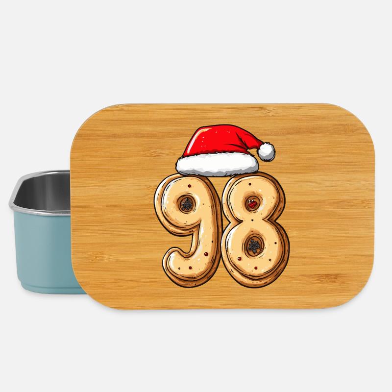 98 Nummer Biscuit Juledag - Lunch box - lyseblå