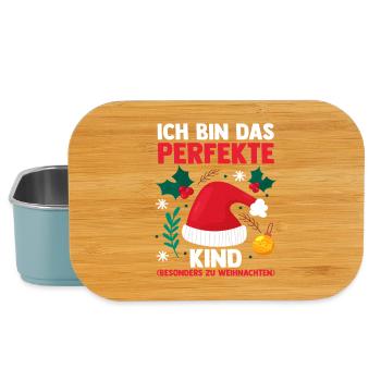 Santa Claus Christmas Time Christmas - Lunch Box - light blue - Front
