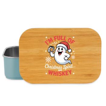 Whiskey-Weihnachtsgeist-Weihnachtsmann - Lunch Box - Hellblau - Vorne