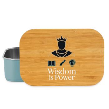 Crown of Wisdom Emblem - Lunch Box - light blue - Front