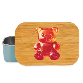 Glimmering Gummy Bear - Lunch Box - light blue - Front