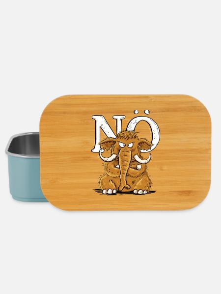 Nö Mammut Statement Nein Einfach Nö - Lunch Box - Hellblau