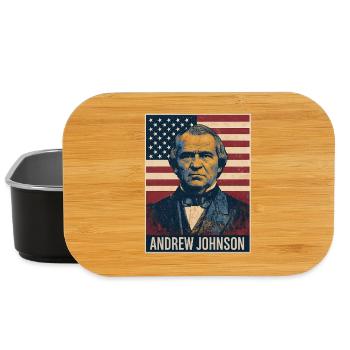 Andrew Johnson President Usa - Lunch Box - black - Front