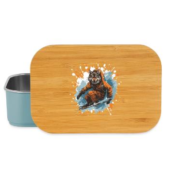 Wolf Snowboard - Lunch Box - light blue - Front