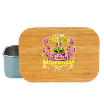 Mardi Gras Geburtstag Maske - Lunch Box - Hellblau - Vorne