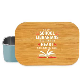 Leseratte Bibliothek Lesen - Lunch Box - Hellblau - Vorne