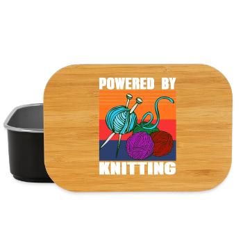 Powered by Knitting Retro Yarn Pride Look - Lunch Box - black - Front