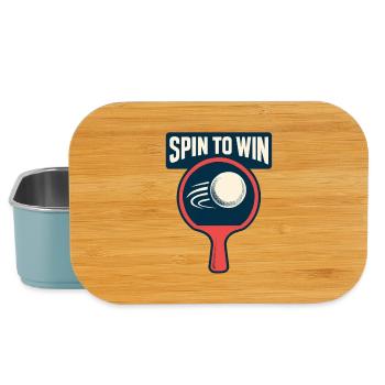 Spin to Win - Ping Pong - Boîte à goûter - bleu pâle - Devant
