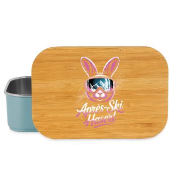 Après-ski bunny hut fun Skier ski bunny - Lunch Box - light blue - Front
