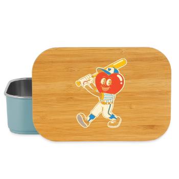Herz Baseball - Lunch Box - Hellblau - Vorne