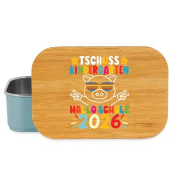 Bye bye kindergarten daycare graduates 2026 - Lunch Box - light blue - Front
