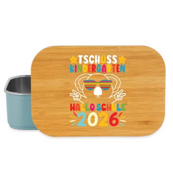 Goodbye Kindergarten Hello School 2026 - Lunch Box - light blue - Front