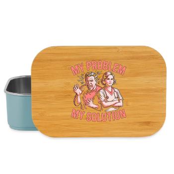 Oncology Nurse My Problem My Pictogram Mom Dad - Lunch Box - Hellblau - Vorne