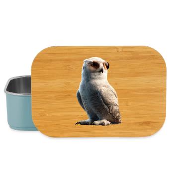 Snowy Owl White Owl Owl Owl Owl Snow Owl - Lunch Box - light blue - Front