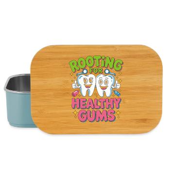 Periodontist Rooting For Healthy Gums Dentistry - Lunch Box - Hellblau - Vorne