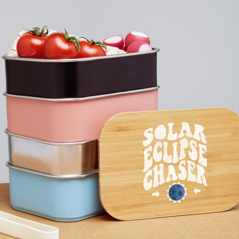 Solar eclipse chaser white Lunch Box