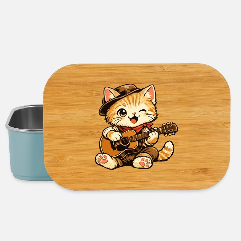 chat_guitare - Lunch Box - Hellblau
