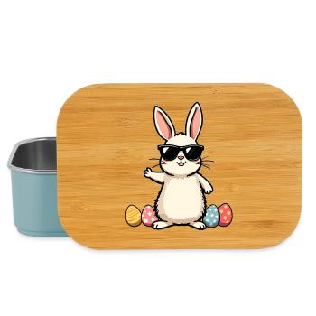 Lustiger Osterhase  - Lunch Box - Hellblau - Vorne