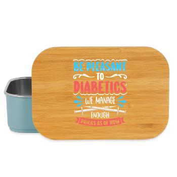 Diabetes Typ 1 Diabetiker - Lunch Box - Hellblau - Vorne