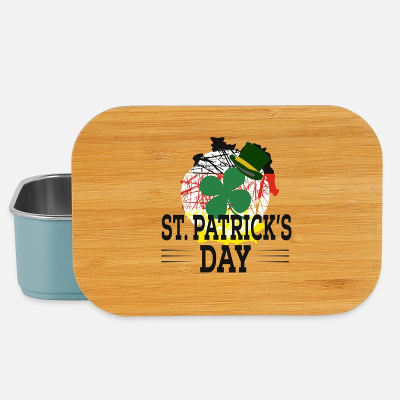 Graphique du chapeau de trèfle de la Saint-Patrick - Boîte à goûter - bleu pâle