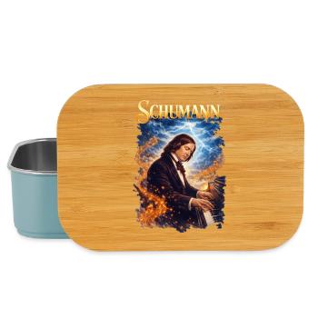 Schumann Piano Fire Portrait - Lunch Box - light blue - Front