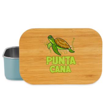 Punta Cana-Sea Turtle Illustration Gift - Lunch Box - light blue - Front
