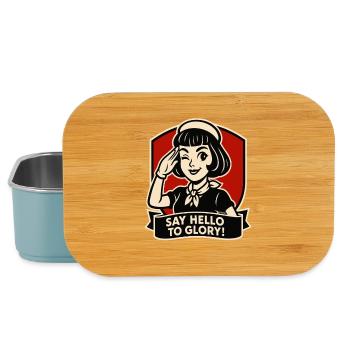 Sag Hallo zu Glory Retro Girl - Lunch Box - Hellblau - Vorne