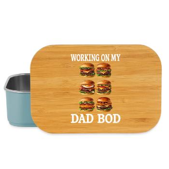 Dad Bod Burger Grid - Lunch Box - Hellblau - Vorne