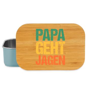 Dad Father Father's Day Hunting Hunting Huntsman Hunter - Lunch Box - light blue - Front