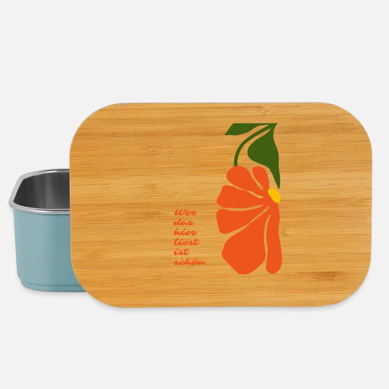 Wer das liest ist schön - Lunch Box - Hellblau