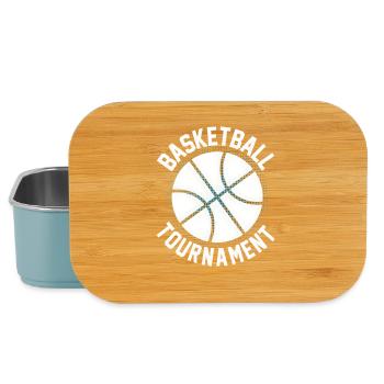 Conception des sports d’équipe pour tournoi de basketball - Boîte à goûter - bleu pâle - Devant
