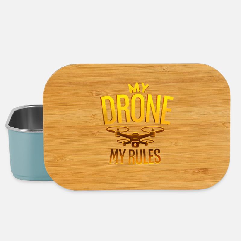 Drone my rules Drohnenpilot - Lunch Box - Hellblau