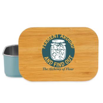Sauerteigbrot-Backen fermentieren Sie überall und finden Sie es heraus - Lunch Box - Hellblau - Vorne