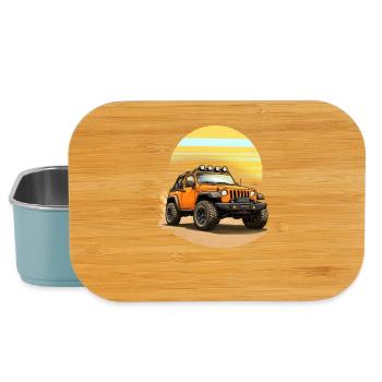 Offroad-4x4 Offroad-Auto orange - Lunch Box - Hellblau - Vorne