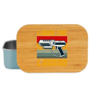 Graphique Laser Tag Legend Retro Blaster - Boîte à goûter - bleu pâle - Devant