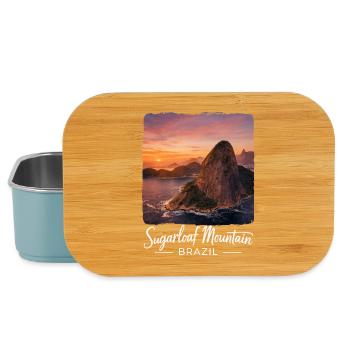 Montagne Sugarloaf au Brésil - Boîte à goûter - bleu pâle - Devant