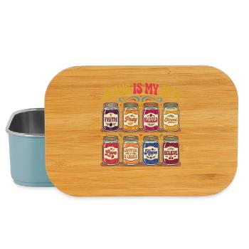 Jesus Is My Jam – Glasses of Faith - Lunch Box - light blue - Front