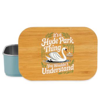 Hyde Park Schwan Humor - Lunch Box - Hellblau - Vorne