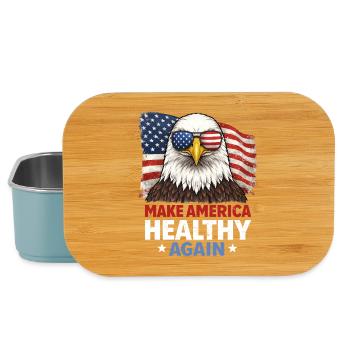Makes America Healthy Again - Lunch Box - light blue - Front