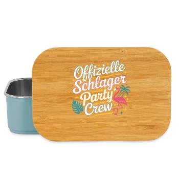 Schlager Party Crew Mallorca Flamingo JGA Malle - Lunch Box - Hellblau - Vorne