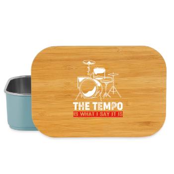 Drummer Drum Drumsticks - Lunch Box - light blue - Front