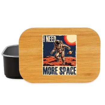 Ich brauche mehr Weltraumastronomie-Humor - Lunch Box - Schwarz - Vorne