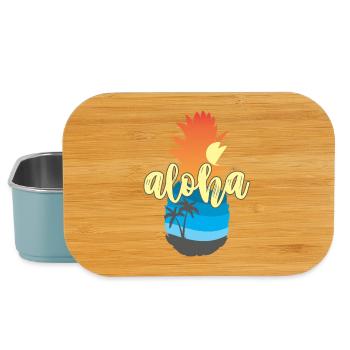 Aloha Sunset Pineapple – Ambiances de la plage d’Hawaï - Boîte à goûter - bleu pâle - Devant