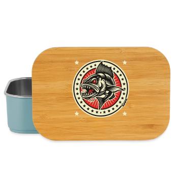 Barracuda Badge Emblem - Lunch Box - light blue - Front