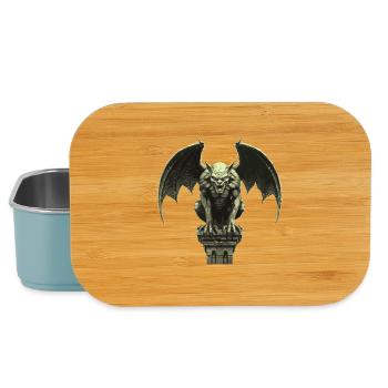 Gargoyle Guardian of the Night Gothic Demons - Lunch Box - light blue - Front