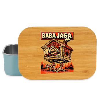 Baba Jaga Slavic Witch Legend - Lunch Box - light blue - Front